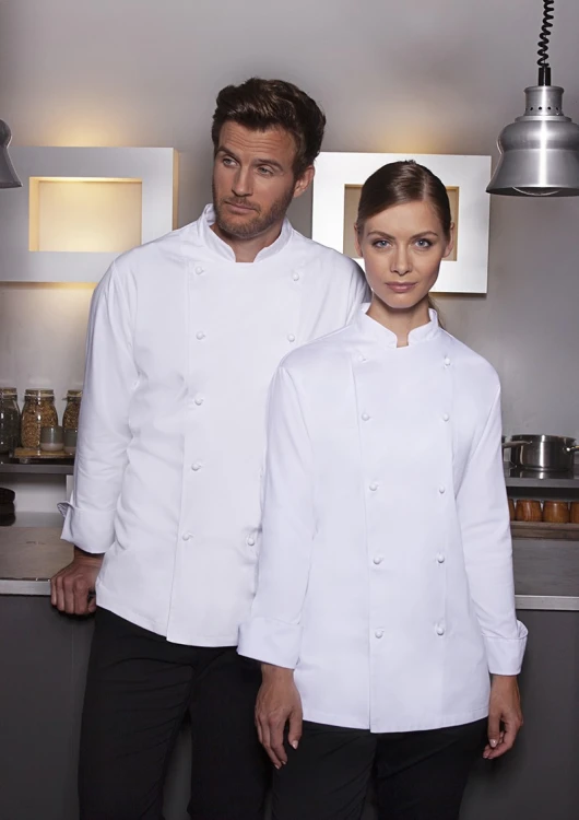 Bluza kucharska Chef Jacket BASIC (biała, unisex)