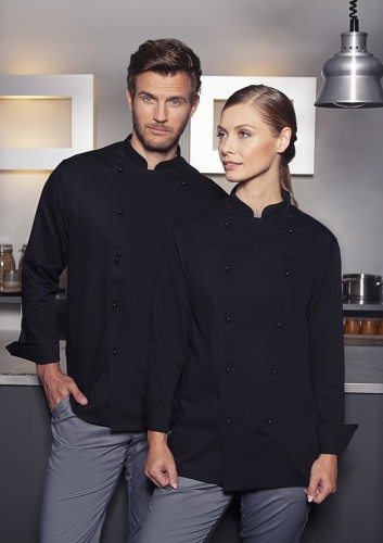 Bluza kucharska Chef Jacket BASIC (czarna, unisex)