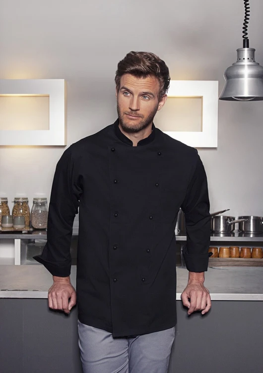 Bluza kucharska Chef Jacket BASIC (czarna, unisex)