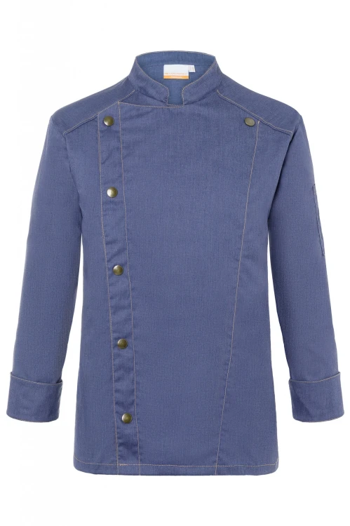 Męska bluza kucharska JEANS-STYLE  niebieska (vintage blue)