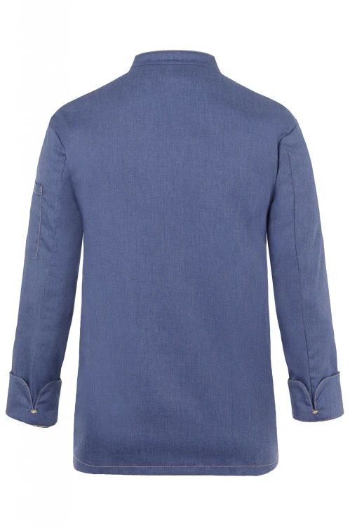 Męska bluza kucharska JEANS-STYLE  niebieska (vintage blue)
