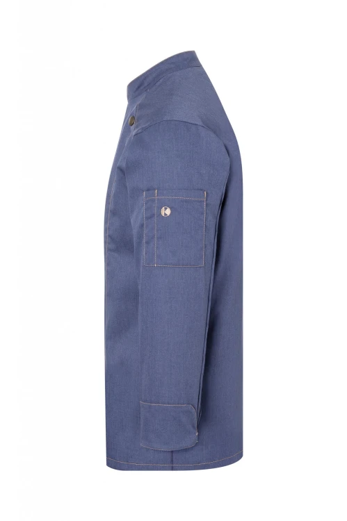 Męska bluza kucharska JEANS-STYLE  niebieska (vintage blue)