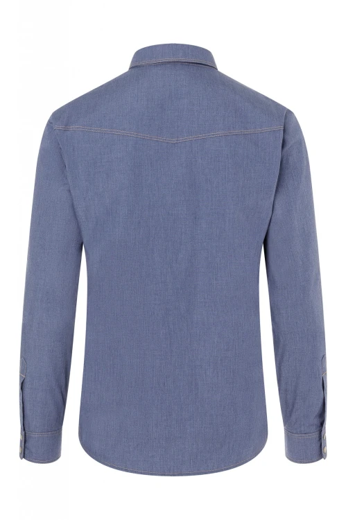 Męska bluza kucharska JEANS-STYLE New York niebieska