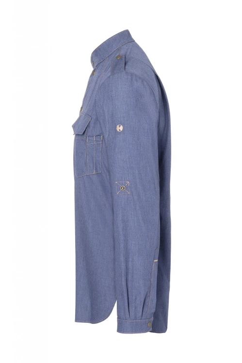 Męska bluza kucharska JEANS-STYLE California niebieska