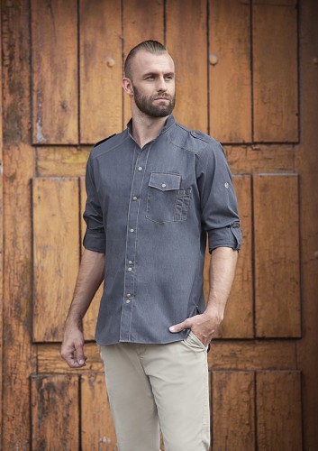Męska bluza kucharska JEANS-STYLE California czarna