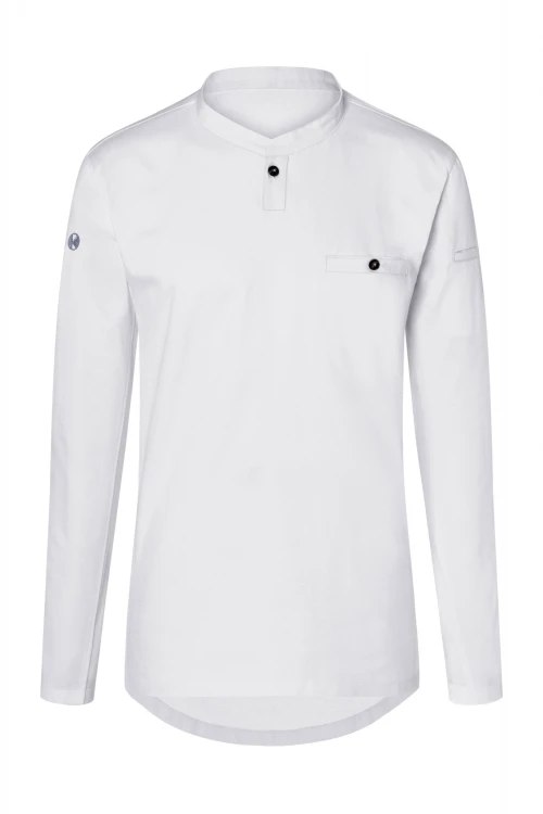 Bluza kucharska UNISEX Short-Sleeve Throw-Over Chef Shirt BASIC biała