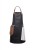 Fartuch Leather Bib Apron (100% skóra bydlęca, kolor: czarny)