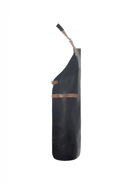 Fartuch Leather Bib Apron (100% skóra bydlęca, kolor: czarny)