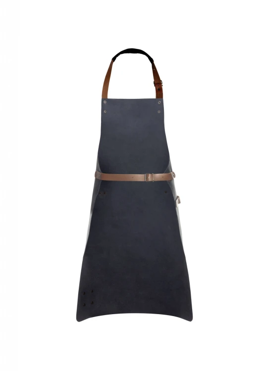 Fartuch Leather Bib Apron (100% skóra bydlęca, kolor: czarny)