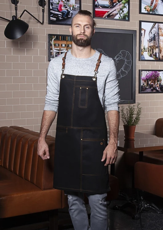 Fartuch Bib Apron URBAN X-STYLE (black)