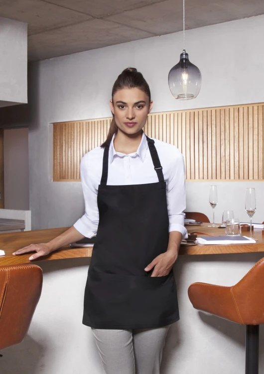 Fartuch krótki Short Bib Apron BASIC with Buckle and Pocket (21 kolorów)