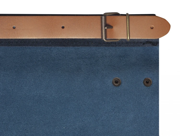 Ekskluzywna, skórzana zapaska Leather Waist Apron (59x40 cm; kolor: atramentowy)
