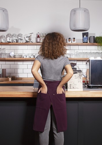 EKO zapaska Waist Apron GREEN-GENERATION from Recycled Plastic (kolor: aubergine)