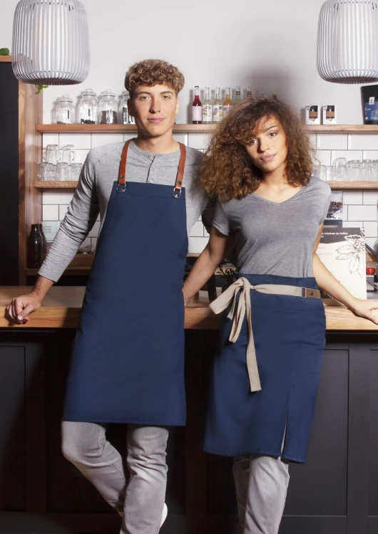 EKO zapaska Waist Apron GREEN-GENERATION from Recycled Plastic (kolor: steel blue)