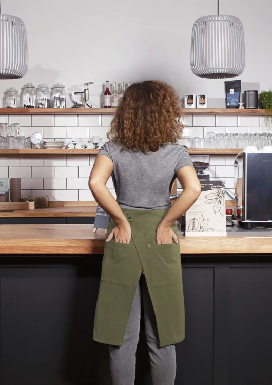 EKO zapaska Waist Apron GREEN-GENERATION from Recycled Plastic (kolor: moss green)
