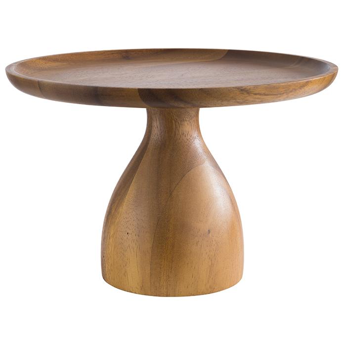 Patera drewniana Ø 24cm H16cm AKACJA