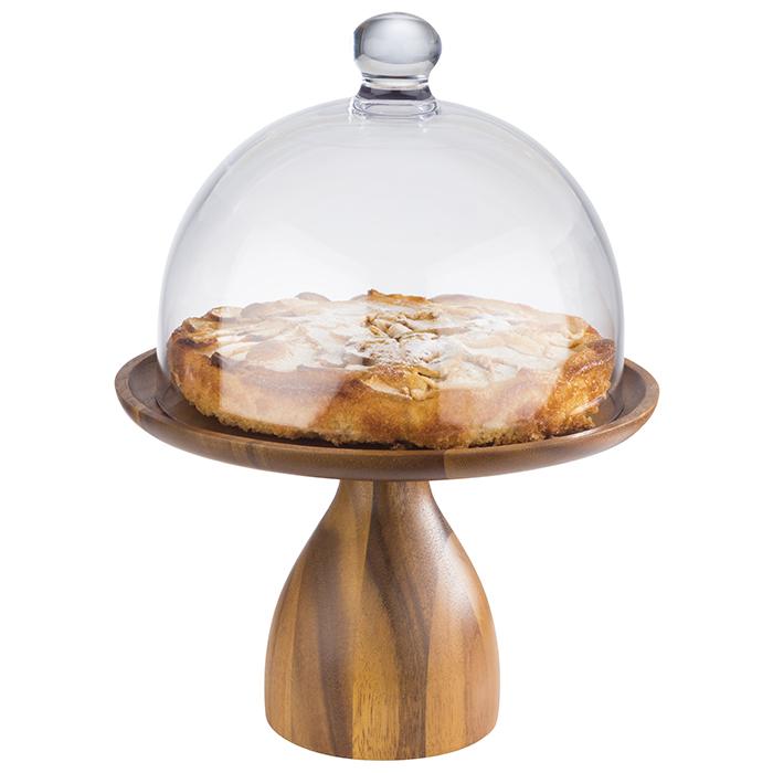 Patera drewniana Ø 24cm H16cm AKACJA
