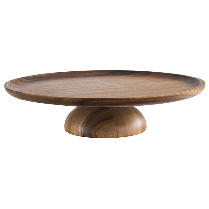 Patera drewniana Ø33cm H8cm AKACJA