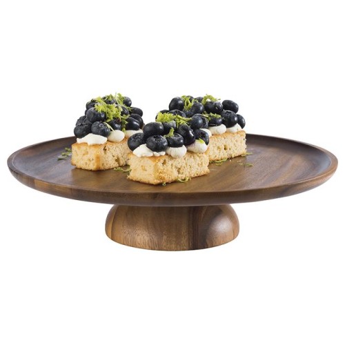 Patera drewniana Ø33cm H8cm AKACJA