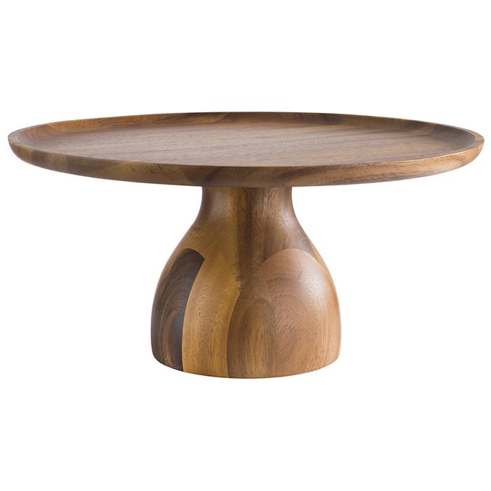 Patera drewniana Ø33cm H16cm AKACJA