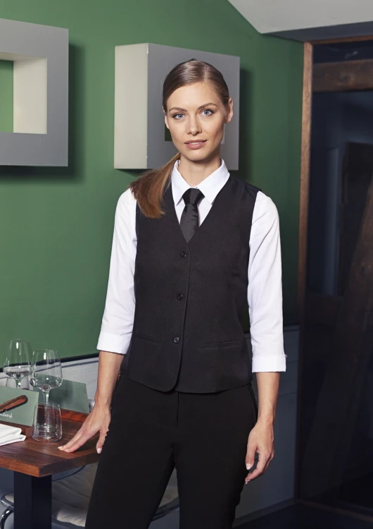 Damska czarna kamizelka BASIC