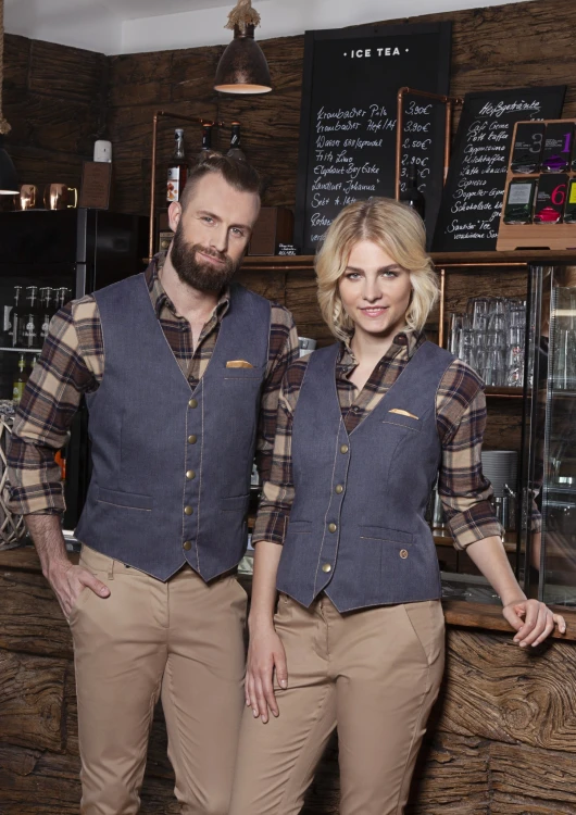 Damska kamizelka JEANS-STYLE, kolor czarny (vintage)