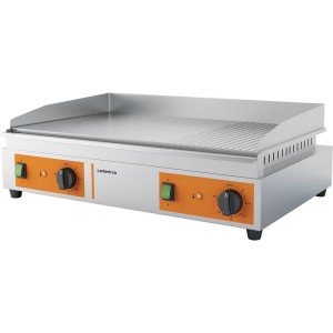 Płyta grillowa 2/3 gładka 1/3 ryflowana Caterina 3.5kW