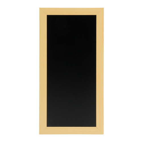 TABLICA KREDOWA W JASNEJ, DREWNIANEJ RAMIE 40X20X1CM