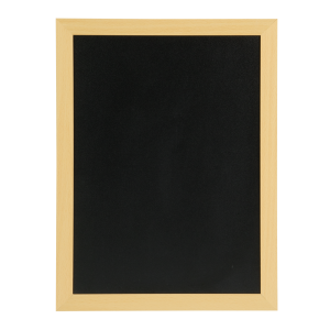 TABLICA KREDOWA W JASNEJ, DREWNIANEJ RAMIE 40X30X1CM