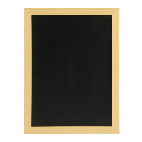 TABLICA KREDOWA W JASNEJ, DREWNIANEJ RAMIE 40X30X1CM