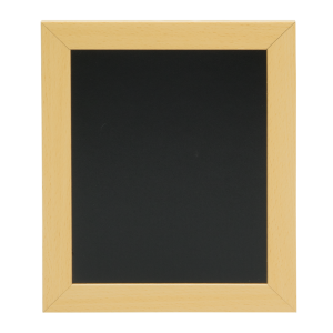 TABLICA KREDOWA W JASNEJ, DREWNIANEJ RAMIE 24X20X1CM