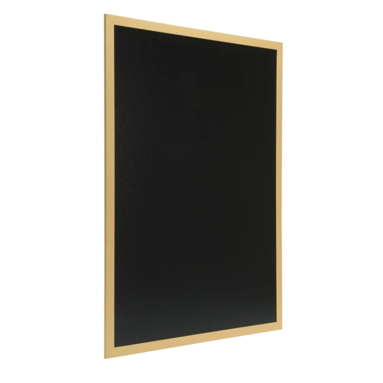 TABLICA KREDOWA W JASNEJ, DREWNIANEJ RAMIE 80X60X1 CM