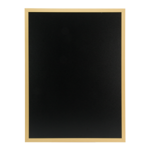 TABLICA KREDOWA W JASNEJ, DREWNIANEJ RAMIE 80X60X1 CM