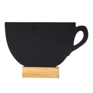 TABLICA KREDOWA FILIŻANKA Z DREWNIANĄ PODSTAWKĄ