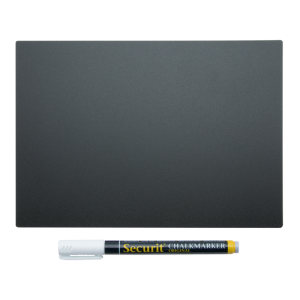 ZESTAW 10 CZARNYCH ETYKIET KREDOWYCH A5