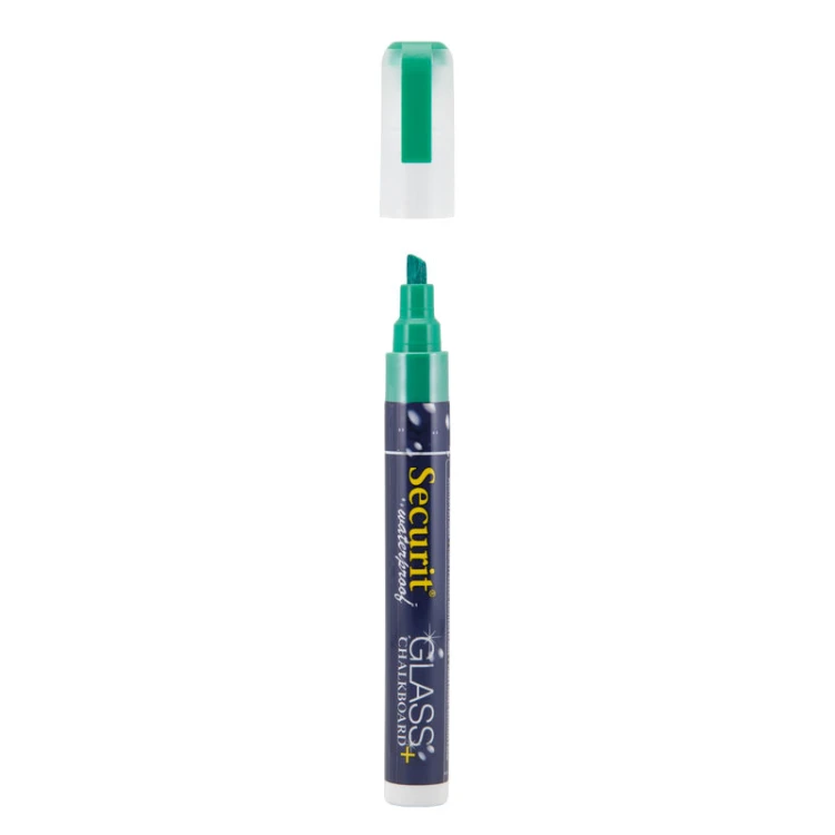 ZIELONY PISAK KREDOWY WODOODPORNY Z KOŃCÓWKĄ O GRUBOŚCI 2-6MM