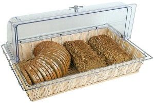 Koszyk Economic 56,5x36cm H10cm wzmocniony, beż