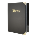 Oprawa do menu na 8 kartek A4 (4 dwustronne wkłady)