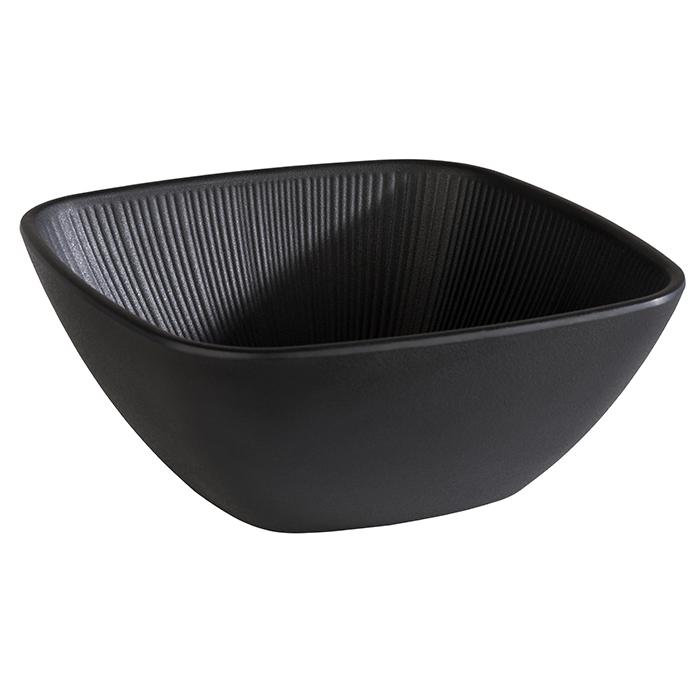 Kwadratowa miska do serwowania "NERO" 19,5x19,5cm