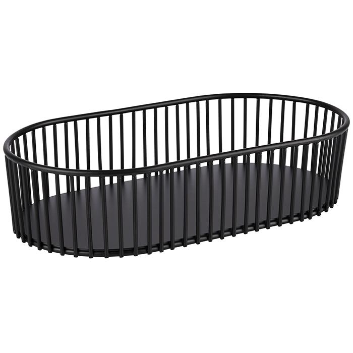 Metalowy czarny koszyk URBAN