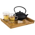 Drewniana taca z drewna bambusowego