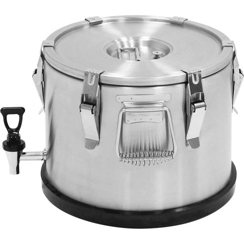 Termos stalowy z kranem; V 15 l