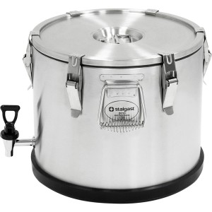 Termos stalowy z kranem, V 20 l