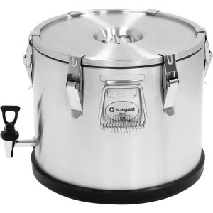Termos stalowy z kranem, V 25 l