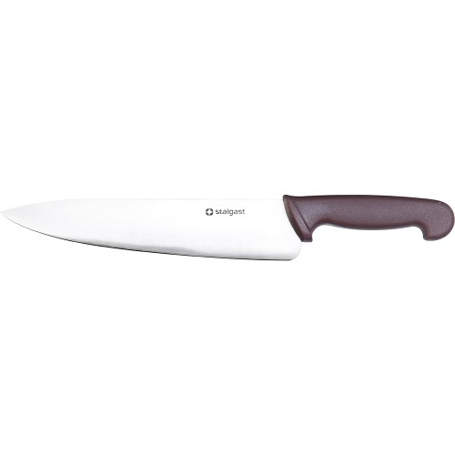 Nóż kuchenny; HACCP; brązowy; L 250 mm