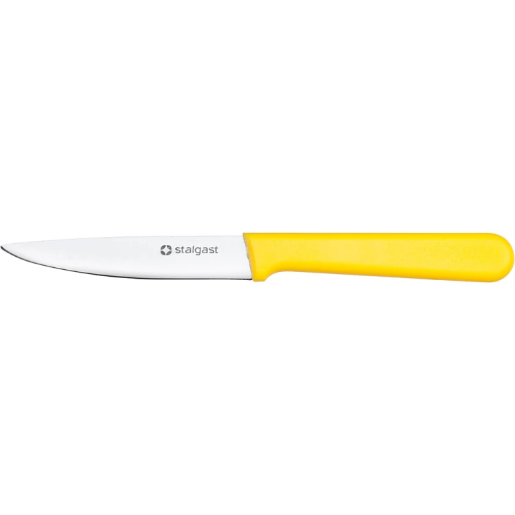 Nóż do obierania; uniwersalny; HACCP; żółty; L 90 mm