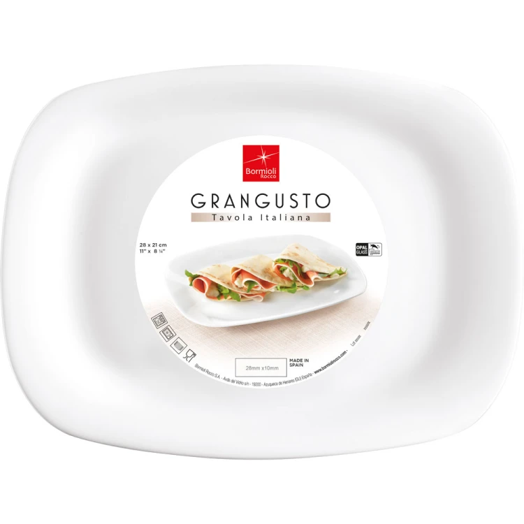 Talerz płytki; prostokątny; Grangusto; 280x210 mm