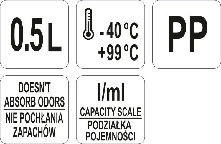 Dzbanek z miarką 500ml