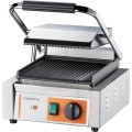 Kontakt grill pojedynczy; ryflowany; Caterina; P 1.8 kW