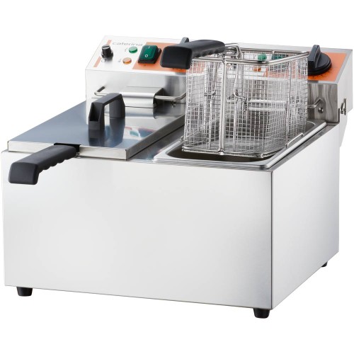 Frytownica elektryczna; 2-komorowa; pozioma; Caterina; V 2x5 l; P 2x3 kW